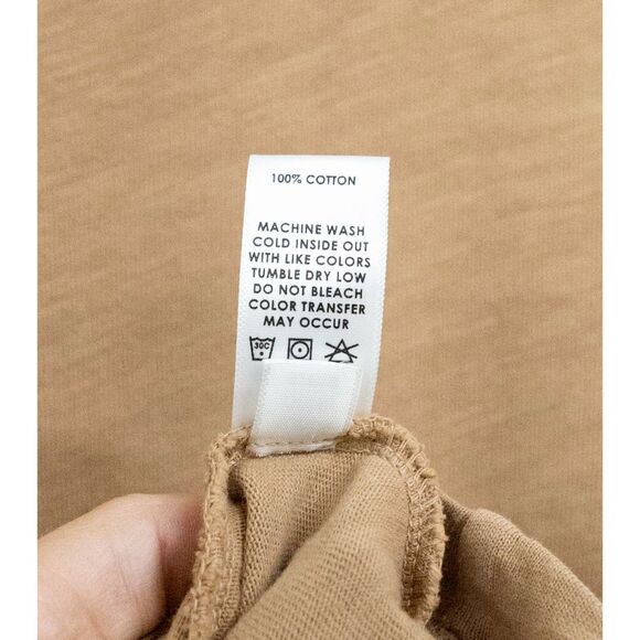 Cotton Citizen Taupe Crew Brown Dark Tan Tokyo Short Sleeve Mini Dress Revolve S - Picture 10 of 11